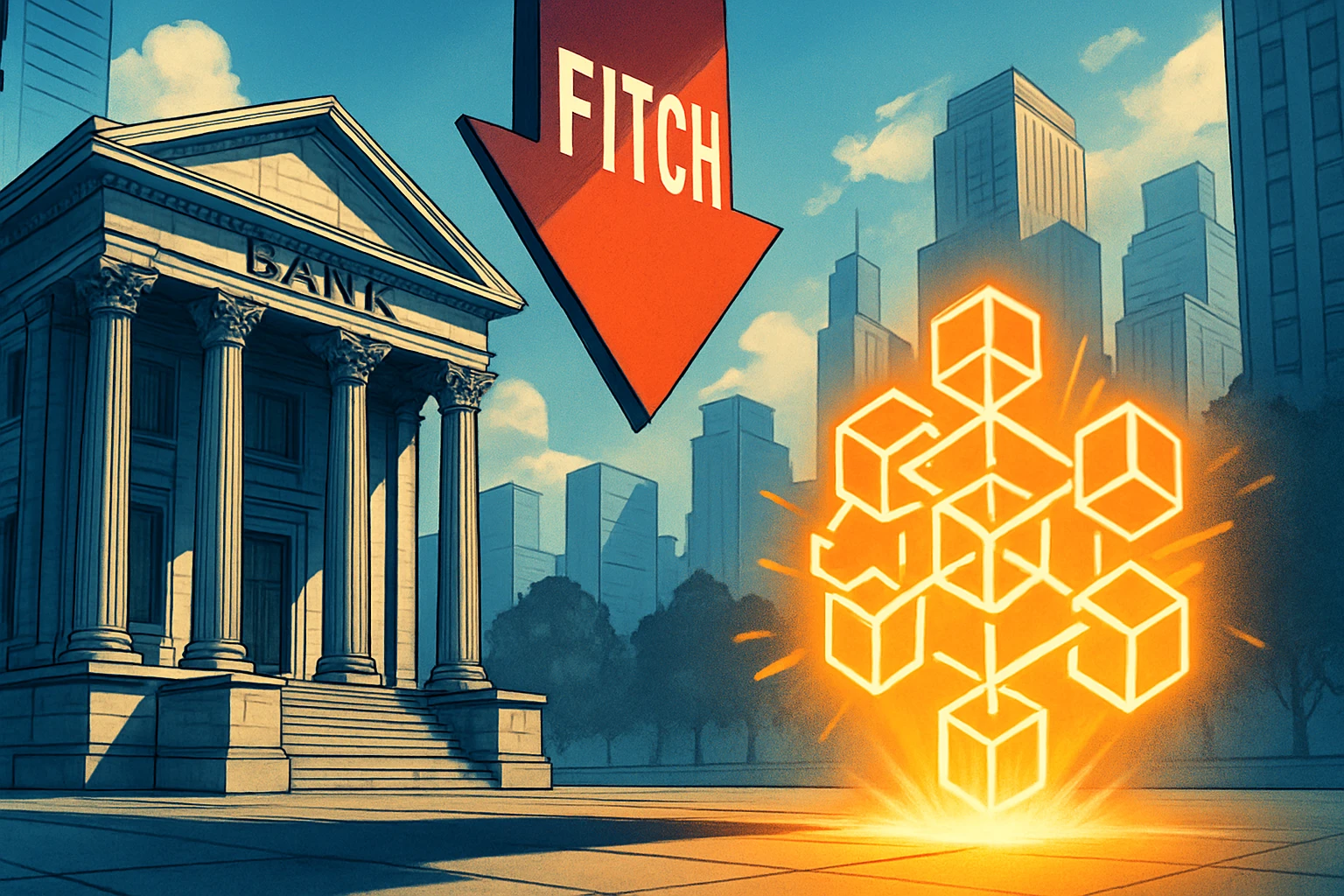 ฟิทช์เตือนว่าจะลดอันดับเครดิตของธนาคารที่มี Bitcoin มากเกินไป